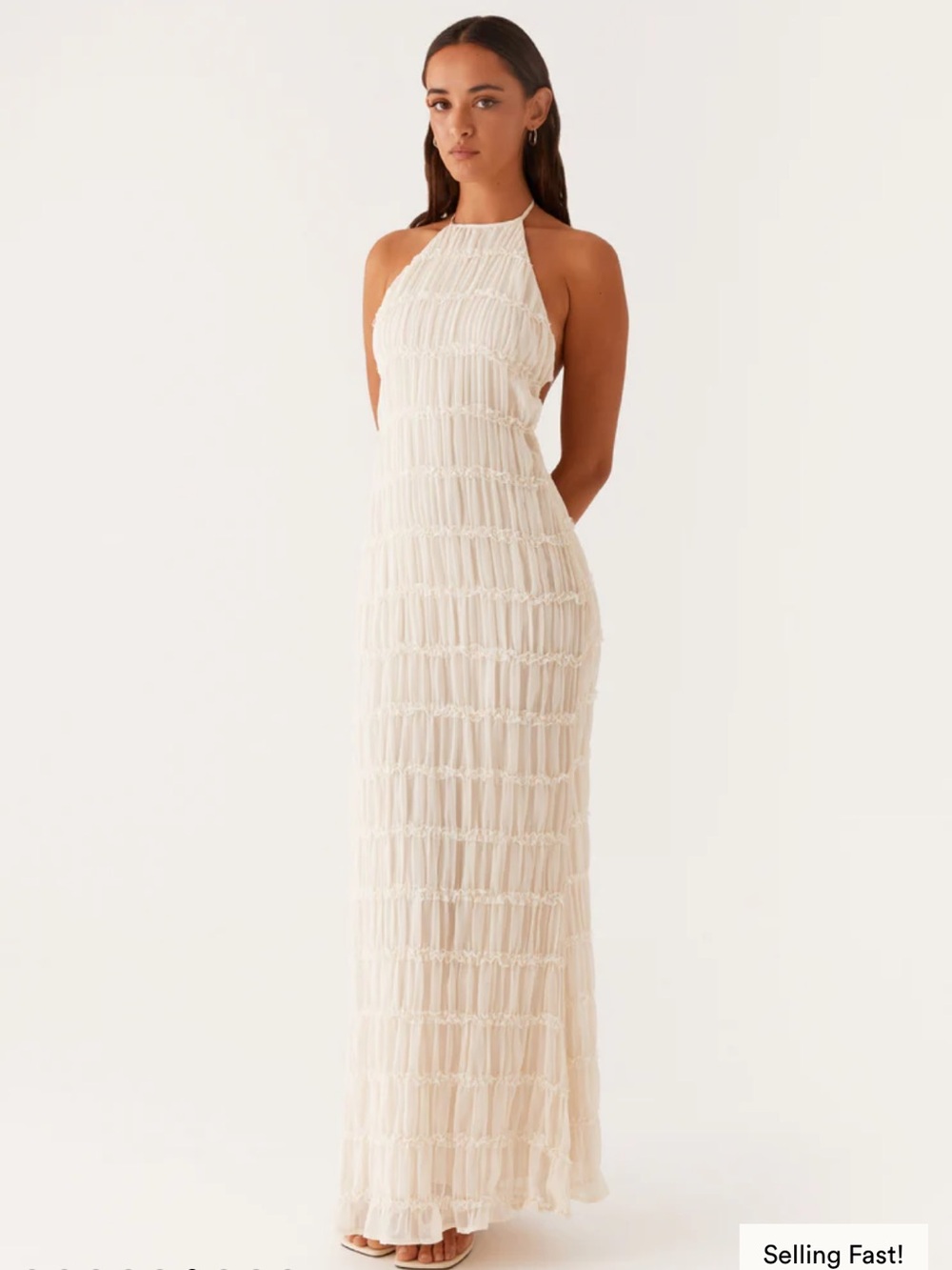 Peppermayo Aullie Maxi Dress in Ivory - Picture 4 of 6